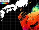 NOAA人工衛星画像:黒潮域, パス=20250621 10:30 UTC