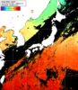 NOAA人工衛星画像:日本全域, 1日合成画像(2025/06/22UTC)