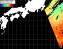 NOAA人工衛星画像:黒潮域, パス=20250622 10:11 UTC