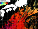 NOAA人工衛星画像:黒潮域, 1日合成画像(2025/06/23UTC)