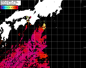 NOAA人工衛星画像:黒潮域, パス=20250625 12:29 UTC