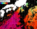 NOAA人工衛星画像:黒潮域, 1日合成画像(2025/06/25UTC)