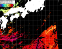 NOAA人工衛星画像:黒潮域, パス=20250626 12:07 UTC