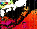 NOAA人工衛星画像:黒潮域, 1日合成画像(2025/06/26UTC)