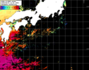 NOAA人工衛星画像:黒潮域, パス=20250627 13:00 UTC