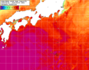 NOAA人工衛星画像:黒潮域, 1週間合成画像(2025/06/24～2025/06/30UTC)