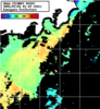 NOAA人工衛星画像:神奈川県近海, パス=20250704 01:49 UTC