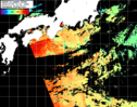 NOAA人工衛星画像:黒潮域, パス=20250705 10:41 UTC
