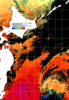 NOAA人工衛星画像:親潮域, 1日合成画像(2025/07/07UTC)