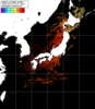 NOAA人工衛星画像:日本全域, パス=20250801 00:03 UTC