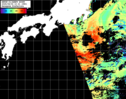 NOAA人工衛星画像:黒潮域, パス=20250804 10:21 UTC