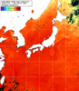 NOAA人工衛星画像:日本全域, 1週間合成画像(2025/07/31～2025/08/06UTC)