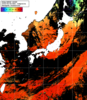 NOAA人工衛星画像:日本全域, 1日合成画像(2025/08/08UTC)