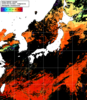 NOAA人工衛星画像:日本全域, 1日合成画像(2025/08/09UTC)