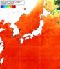 NOAA人工衛星画像:日本全域, 1週間合成画像(2025/08/03～2025/08/09UTC)