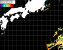 NOAA人工衛星画像:黒潮域, パス=20250809 10:18 UTC