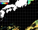 NOAA人工衛星画像:黒潮域, パス=20250809 11:58 UTC