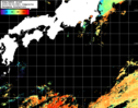 NOAA人工衛星画像:黒潮域, 1日合成画像(2025/08/09UTC)