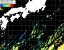 NOAA人工衛星画像:黒潮域, パス=20250810 11:36 UTC