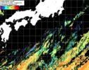 NOAA人工衛星画像:黒潮域, 1日合成画像(2025/08/10UTC)