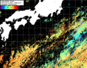 NOAA人工衛星画像:黒潮域, 1日合成画像(2025/08/11UTC)