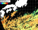 NOAA人工衛星画像:黒潮域, 1日合成画像(2025/08/12UTC)