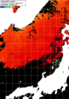 NOAA人工衛星画像:日本海, 1日合成画像(2025/08/12UTC)
