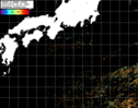 NOAA人工衛星画像:黒潮域, パス=20250812 23:16 UTC