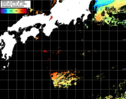 NOAA人工衛星画像:黒潮域, パス=20250813 10:35 UTC