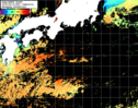 NOAA人工衛星画像:黒潮域, 1日合成画像(2025/08/13UTC)