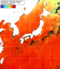 NOAA人工衛星画像:日本全域, 1週間合成画像(2025/08/08～2025/08/14UTC)