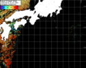 NOAA人工衛星画像:黒潮域, パス=20250814 00:35 UTC