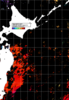 NOAA人工衛星画像:親潮域, 1日合成画像(2025/08/14UTC)