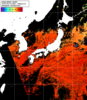 NOAA人工衛星画像:日本全域, 1日合成画像(2025/08/16UTC)