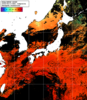 NOAA人工衛星画像:日本全域, 1日合成画像(2025/08/17UTC)