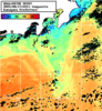 NOAA人工衛星画像:神奈川県近海, 1日合成画像(2025/08/17UTC)