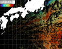 NOAA人工衛星画像:黒潮域, パス=20250816 23:33 UTC