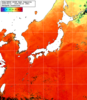 NOAA人工衛星画像:日本全域, 1週間合成画像(2025/08/12～2025/08/18UTC)