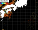 NOAA人工衛星画像:黒潮域, パス=20250819 00:32 UTC