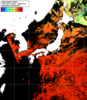 NOAA人工衛星画像:日本全域, 1日合成画像(2025/08/21UTC)
