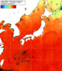 NOAA人工衛星画像:日本全域, 1週間合成画像(2025/08/16～2025/08/22UTC)