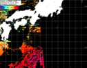 NOAA人工衛星画像:黒潮域, パス=20250822 12:31 UTC