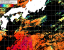 NOAA人工衛星画像:黒潮域, 1日合成画像(2025/08/22UTC)