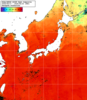 NOAA人工衛星画像:日本全域, 1週間合成画像(2025/08/17～2025/08/23UTC)