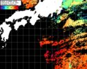 NOAA人工衛星画像:黒潮域, パス=20250823 10:28 UTC