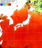 NOAA人工衛星画像:日本全域, 1週間合成画像(2025/08/21～2025/08/27UTC)