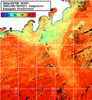 NOAA人工衛星画像:神奈川県近海, 1日合成画像(2025/08/30UTC)