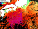 NOAA人工衛星画像:黒潮域, 1日合成画像(2025/09/01UTC)