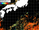 NOAA人工衛星画像:黒潮域, 1日合成画像(2025/09/04UTC)