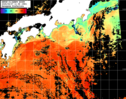 NOAA人工衛星画像:黒潮域, パス=20250907 11:58 UTC